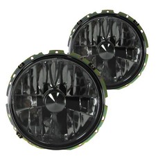 Front Scheinwerfer passtf ür VW Golf 1 +Cabrio Typ 155 Caddy 1 verstärkt schwarz