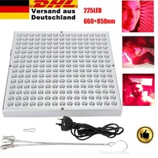 660+850NM Infrarotlampe Rotlichtlampe Infrarotlicht Therapie Lampe Panel 225LED