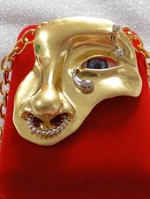 Blaues Auge Gold Halskette Silber Piercing Insp Haute Couture Schiaparelli  