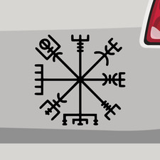 Aufkleber Kompass der Wikinger Odin Walhalla Sticker Kleber Car Motorrad Fahrrad