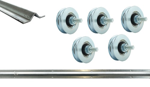 Schiebetor laufschiene set - laufschiene,