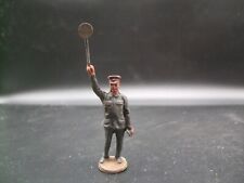 Schaffner m. Winkerkelle Eisenbahnfigur 30er Jahre,  Spur 0, passt zu Elastolin