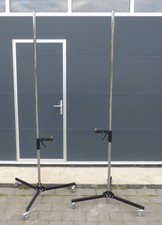 2x Manfrotto Stativ 231 mit Rollen und Gleitträger Rollstativ Fotostudio #FF