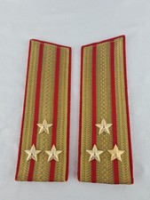 Paar UdSSR Schulterklappen Russland Sowjetunion -Stabsoffizier