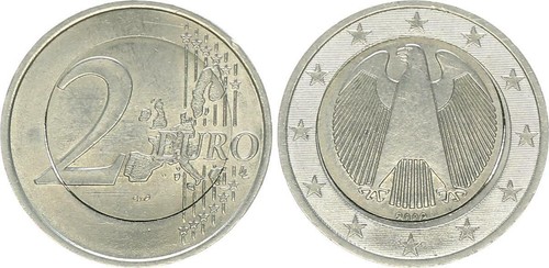 Deutschland fehlprägung - fehlprägung, 2