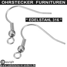 Fischhaken Ohrhaken Ohrhänger Ohrschmuck Rohlinge Ohrringe Edelstahl 20 Stück