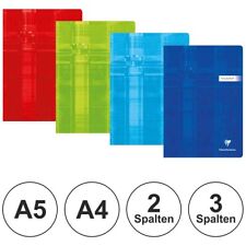 CLAIRFONTAINE Premium Vokabelheft A5 A4 2 Spalten 3 Spalten [wählbar]