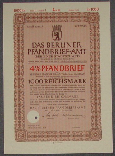 Berliner pfandbrief amt - berliner, %