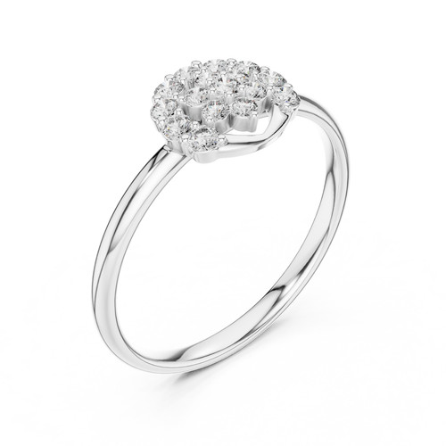 Natürlicher diamant cluster - natürlicher,