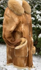 Kaninchenfell Jacke Lederjacke