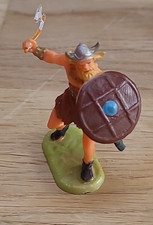 ELASTOLIN Figur 4cm Wikinger mit Axt und Schild  Soldat Krieger (2)