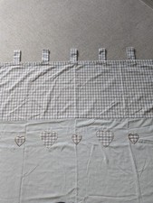 Gardine, Schal, Landhausstil, Materialmix, kariert und Herzen