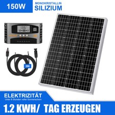 150W Solaranlage Komplettpaket