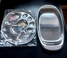 WMF Cromargan® Servierplatten-Set (2er Konvolut) Design-Klassiker – Unbenutzt