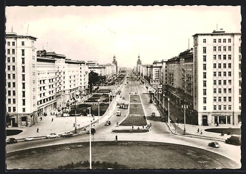 Berlin stalinallee blick - stalinallee,,