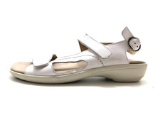 Ladysko Damen Sandale Sandalette Pantolette Weiß Gr. 39 (UK 6)