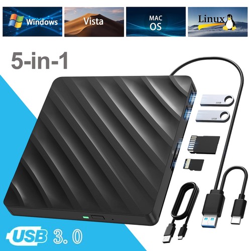 Usb 0 cd dvd bluray - 5-in-1,