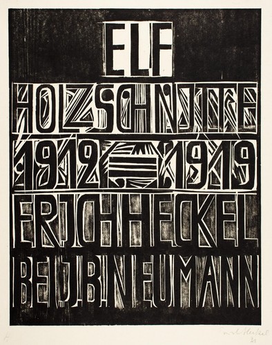 Erich heckel schriftblatt 1 - -,
