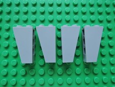 Lego 4 x Schrägstein Dachstein 2449 2x1x3 negativ neu hellgrau