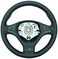 Für BMW E70 X5 E71 E72  X6 M Leder Lenkrad neu beziehen / bezogen Nppa schw.Naht