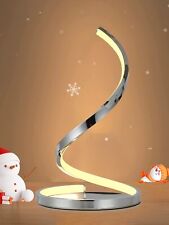2 Stück 31.5cm LED Tischlampe Moderne Nachttischlampe Touch 3000K Spiral Design