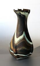 Gablonz, Stein- Achatglas- Vase , Curt Schlevogt, H. ~ 24cm, ~ 1,2kg, ~ Vintage