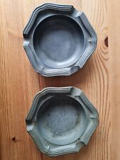 Zinn-Aschenbecher - 2 Stück