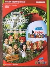 Ü-Ei Werbeblatt 7 Zwerge im