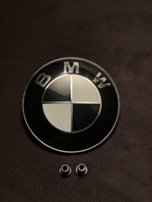 BMW Emblem 82mm Schwarz Weiss