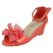 Mädchen Spot On Sommersandalen mit Keilabsatz