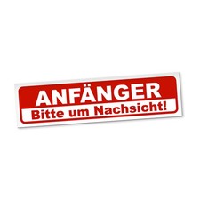 Anfänger Bitte Nachsicht Magnetschild Auto Fahranfänger Magnetfolie Geschenkidee