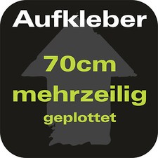 Heckscheiben Aufkleber mit Wunschtext 70cm KFZ-Beschriftung Werbung Text Spruch