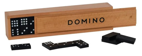 Dominospiel holzkasten - dominospiel,