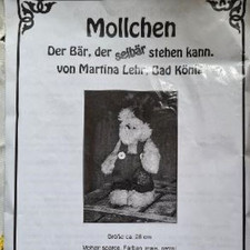 Teddybären Bastelpackung kompl. mit Mohair, Schnitt ect.  Stoff für Teddy M.Lehr