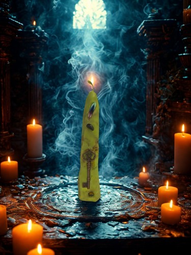 Ritualkerze glück wohlstand - ritualkerze,