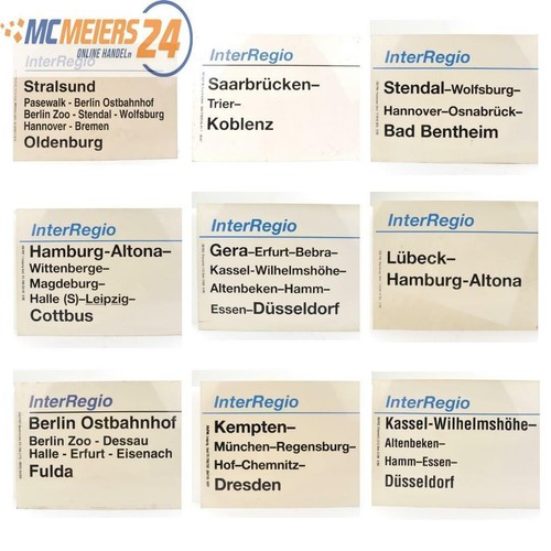 Zuglaufschild waggonschild - zuglaufschild,