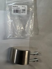 10 Stück Möbelgriff 30x35mm Schublade Schrank Edelstahl gebürstet / XO1ObenK3