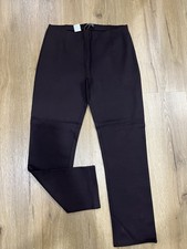 Italy Hose mocca Gr. 40 L Jersey Dicke Stretch Hose Brown Jeggings Braun Damen