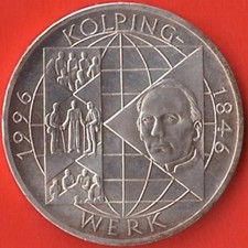 BRD - 10 Deutsche Mark - 150 Jahre Kolping - Werk  - 1996 A