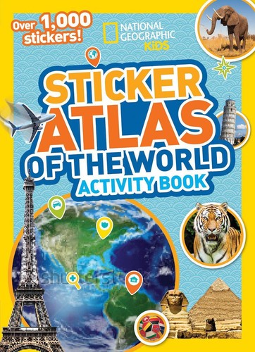 World atlas sticker activity - atlas,