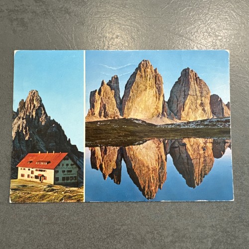 Postkarte dreizinnenhütte mit - postkarte,