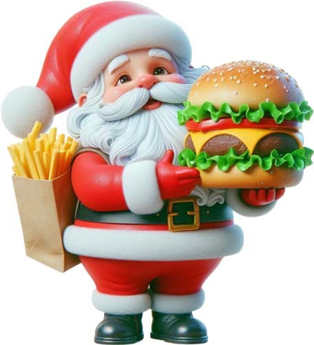 Weihnachten santa hamburger - santa,