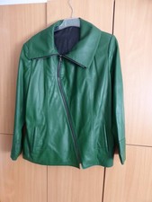 grüne Nappalederjacke, Damen,Gr. 48, Bikerstil,neu