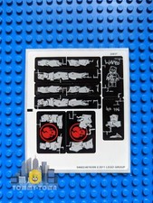 LEGO Ninjago AUFKLEBERBLATT NUR für Set 2505 Garmadon's Dark Fortress - Neu SELTEN