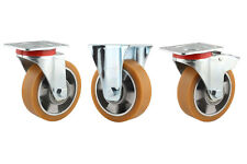 Wiko Schwerlastrollen Transportrollen 125mm Polyurethanrad Bockrollen Lenkrollen