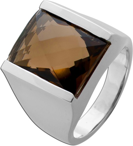 Rauchquarz ring silber 925 - rauchquarz,