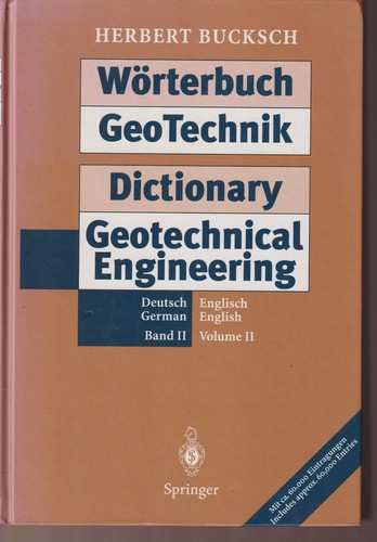 Geotechnik wörterbuch - geotechnik,