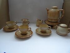 Melitta Friesland Bambus Ceracron Kaffeeservice 3 Personen 10 Teile