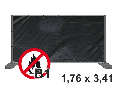 Bauzaunplane schwer - b1,