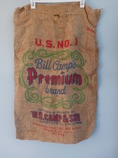 Vintage Bill Camp's Burlap